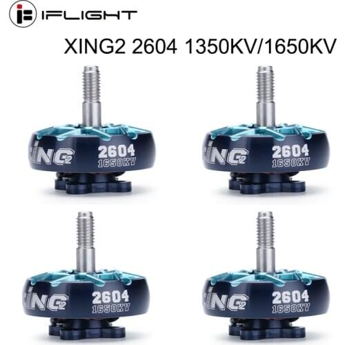 IFlight XING2 2604 1350KV/1650KV 4S-6S FPV Unibell Motor W/ 5mm Titanium Alloy Shaft Compatible 6-7inch Propeller for FPV Drone