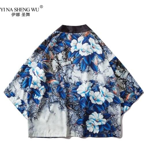 Kimono New Design Japan Kimono Haori Yukata Cosplay Costume Women Men Cool Summer Casual Top Coat Harajuku Kimono Asian Costume