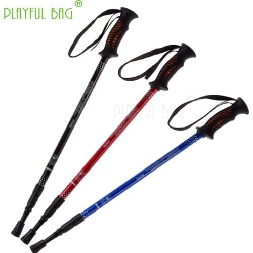 Mountaineering Crutches three straight handle bent handle travel Hiking Outdoor Equipment Professional shock absorption ZK34