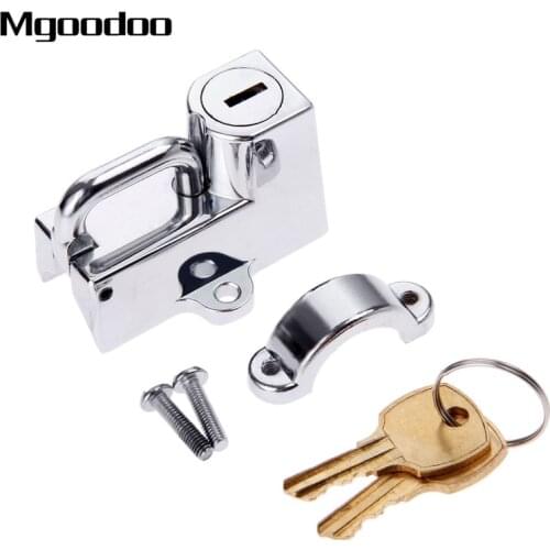 Mgoodoo Universal Motorcycle Helmet Lock 22mm Handlebars Helmet Security Lock Padlock W/2Keys for motorcycle with 22mm Handlebar