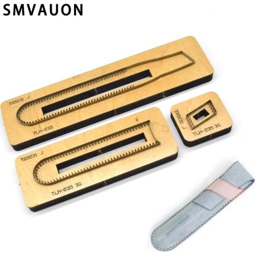 Fashionable Leather Minimalist Pen Case Wood Mold Cutting 2020 Diy Leather Product Steel Mold Suitable For Die Cutting Machine