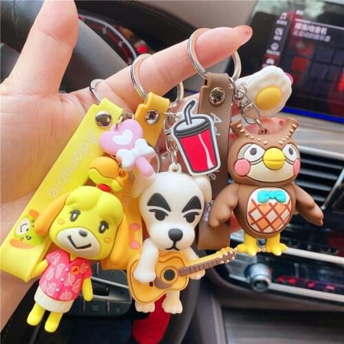 Cartoon Anime Keychain Friends Fashion Small Gift Charm Key chain Korean Doll Car Keychain Accessories Lovers Bag Keychain