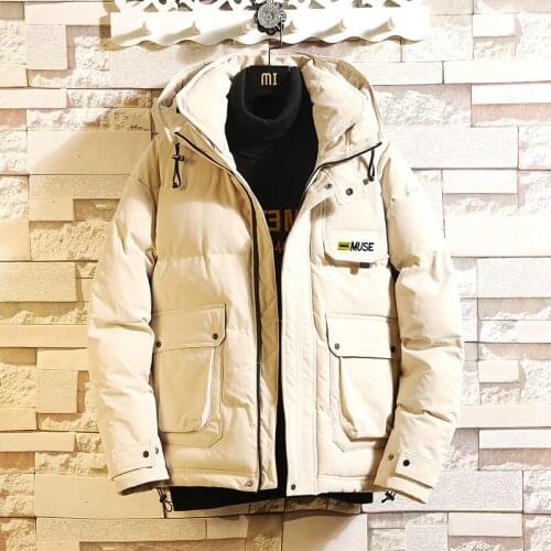 Mens Winter Coat Workwear Korean Version of The Trend of Loose Cotton Wool Young Students Dressed In Thick Cotton Clothing Tide