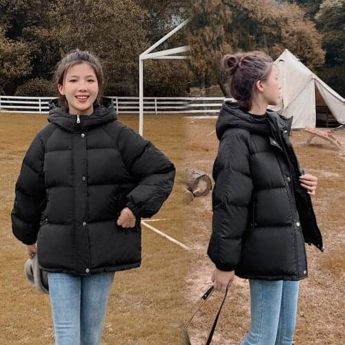 2021 New Women Parkas Jacket Fashion Solid Thick Warm Winter Hooded Jacket Coat Winter Parkas Solid Outwear Jacket For Ladies