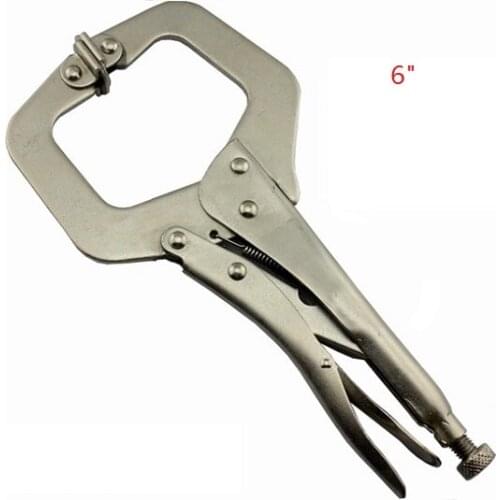 New 6 inch C type Quick Locking Pliers Grip Pliers Round Wood Tenon Locator Fixed tool