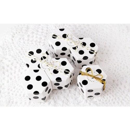 New Hexagon Candy Boxes Travel Gift Box Paper Wedding Birthday Christmas Favor Present Boxes Packing thank you card