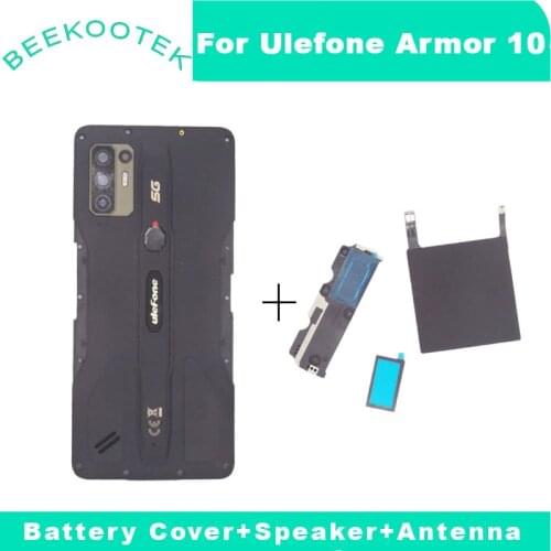 New Ulefone Armor 10 Battery Back Cover with Speaker Wireless Charging NFC Fingerprint Accessories For Ulefone Armor 10 5G Phone
