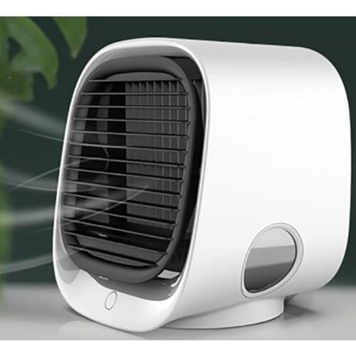 New Air Cooler Fan Mini Desktop portable Air Conditioner with Night Light USB Water Cooling Fan Humidifier Purifier for Summer