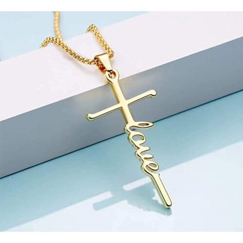 Hot Sale 2021 Letter Necklace Love Word Necklace Valentines Day Clavicle Chain