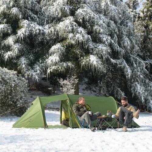Naturehike Opalus Ultralight Tunnel Tent Family for 2~4 Persons 20D/210T Camping Tent with Free Footprint NH17L001-L