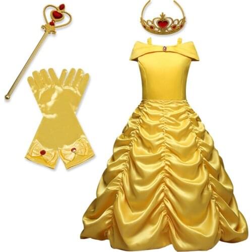 Princess Dress For Baby Girls Cosplay Frocks Children Princess Dress Up Kids Carnival Birthday Costume Girls Halloween Clothing