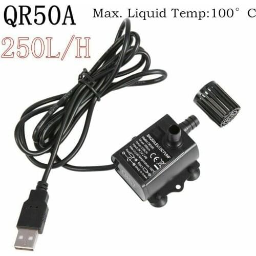 250L/H DC5V Submersible Water Pump Micro Brushless Motor Water Circulation Pump For Boat Camper Caravan Motorhome