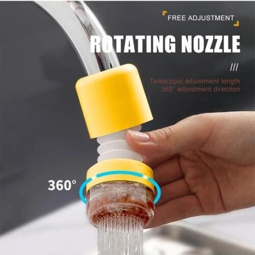 Rotatable Filter Shower Nozzle Extended Water Filter Swivel Head Kitchen Faucet Bubbler Extender Splash-proof Для Кухни