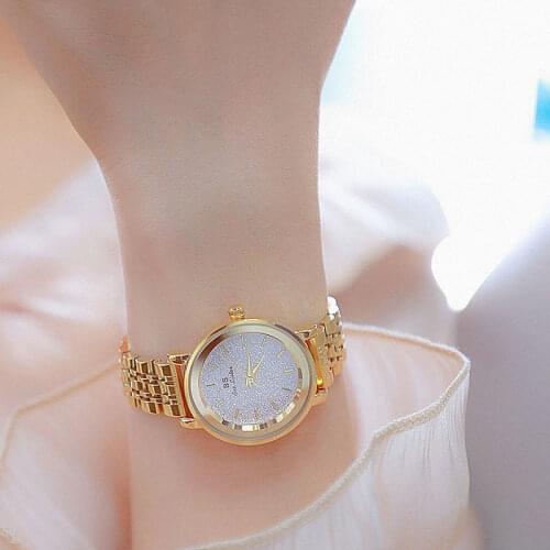 Luxury Brand Exquisite Watch Women Fashion Full Diamond Quartz Wrist Watch Stainless Steel Waterproof Clock Montre Femme