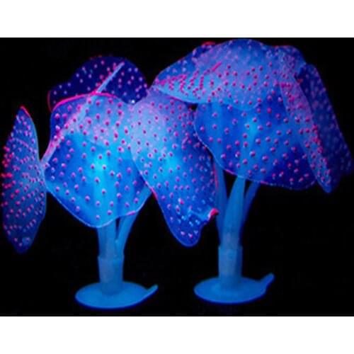 Glowing Artificial Fish Tank Aquarium Coral Plants Underwater Ornament Fish Tank Aquarium Decor Accessories
