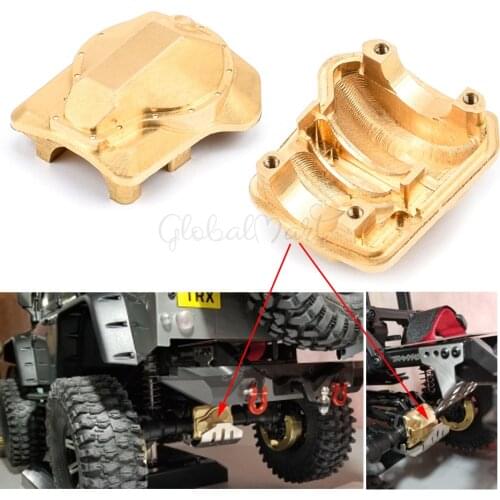 TRX4 Brass Diff Cover Case Front & Rear Axle Housing Case 8241 8242 for Traxxas TRX-4 1/10 RC Crawler Car Upgrade Parts
