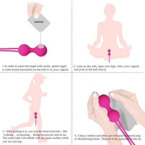 Sex Toys for Women Vaginal Geisha Ball Safe Silicone Smart Ball Vibrator Kegel Balls Ben Wa Ball Vagina Tighten Exercise Machine