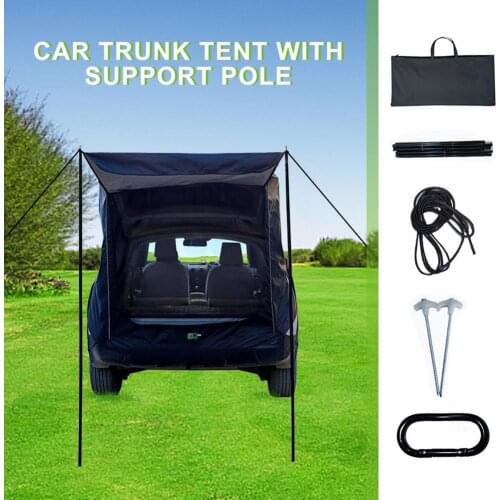 SUV Car Trunk Tent Outdoor Car Trunk Tent Sunshade Travel Camping Car Tailgate Bed Tent Rainproof Car Tail Extension Tent