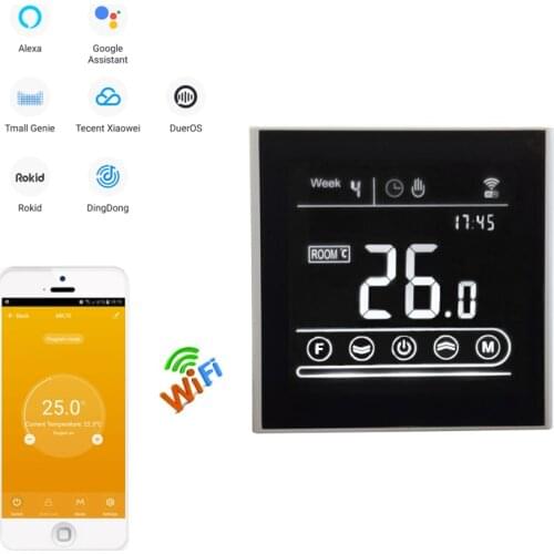 WIFI Temperature-Controller Tuya-APP for Electric Smart Home Heating Floor Touch screen Thermostat 95-240V