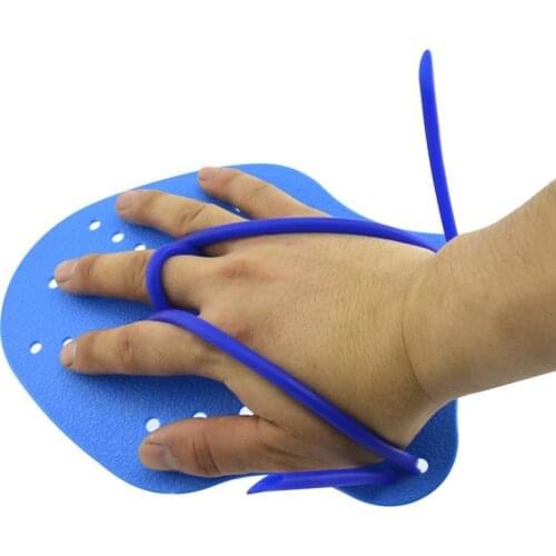 1 Pair Solid Color Water Sport Equipment Swimming Paddles Hand Fin Training Webbed Gloves
