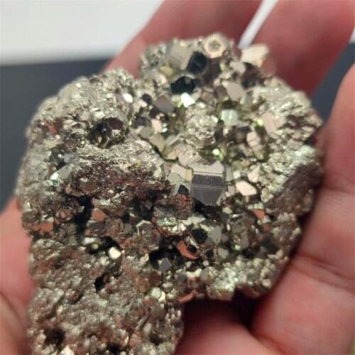 1pc Natural Iron Pyrite Cluster Crystal Stone Rough Display Specimen Minerals Natural Quartz Crystals