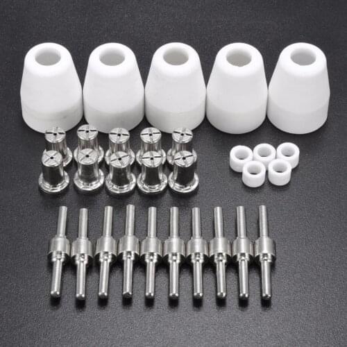 30pcs/Set Newest For LG-40 PT-31 Plasma Cutter Consumables Extended Nickel-Plated CUT40 312
