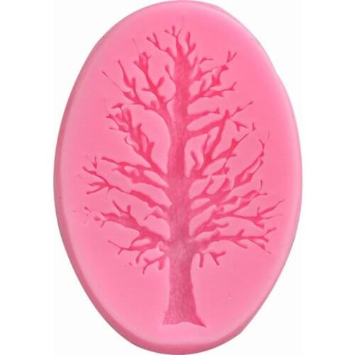 3D Tree Silicone Fondant Mold Cake Decorating Tools Chocolate Sugar Mousse Baking Mould Decoration Baking Tools