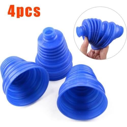 4pcs Universal Silicone CV Constant-velocity Dust Cover Joint Boot Drive Shaft Brand New And High Quality