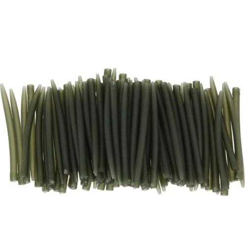 Fishing Hook Sleeve Rubber Tip Tube Positioner Terminal Fishing Anti Tangle Sleeve Swivels Connect Carp Fishing Accessories