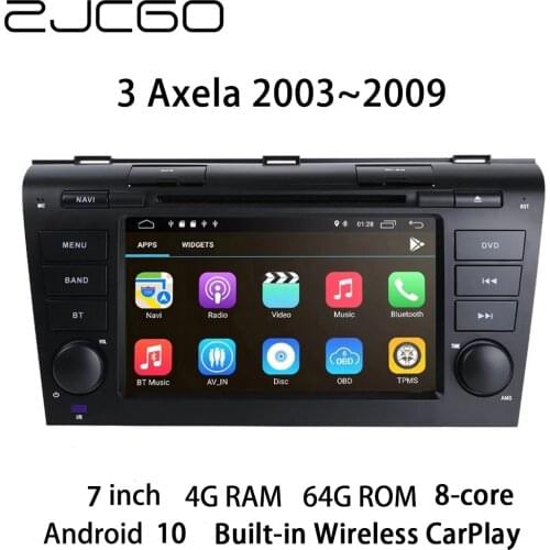 Car Multimedia Player Stereo GPS DVD Radio Navigation Android Screen for Mazda 3 Axela 2003 2004 2005 2006 2007 2008 2009