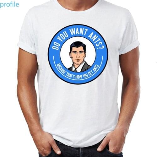 Mens T Shirt Sterling Archer Danger Zone Artwork Awesome Mens Tshirt Hip Hop Streetwear New Arrival Male Clothes