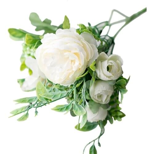 Artificial Peony Flower Home Decoration Fake Flowers Pink Props Wedding Photography Bouquet