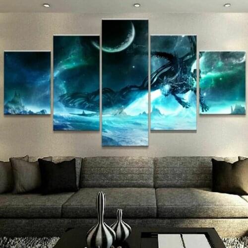 Modern In Forests Picture Poster 5 Pcs Modern Home Wall Decor Canvas Picture Art HD Print Painting On Canvas for Living Room