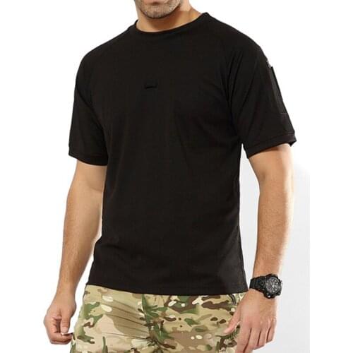New Summer Quick Dry Men Tactical Camouflage T-Shirt O Neck Moisture Wicking Army Combat T-Shirt Casual Military Hunting Shirt-F