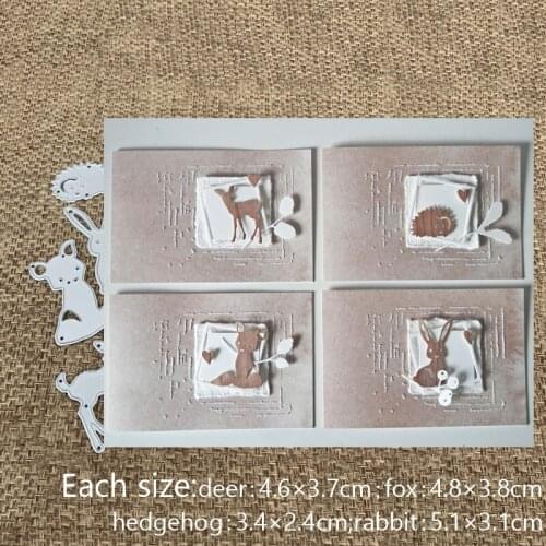 New Design Craft Metal Cutting Die cut die lovely animals decoration scrapbooking Album Paper Card Craft Embossing Die Cuts