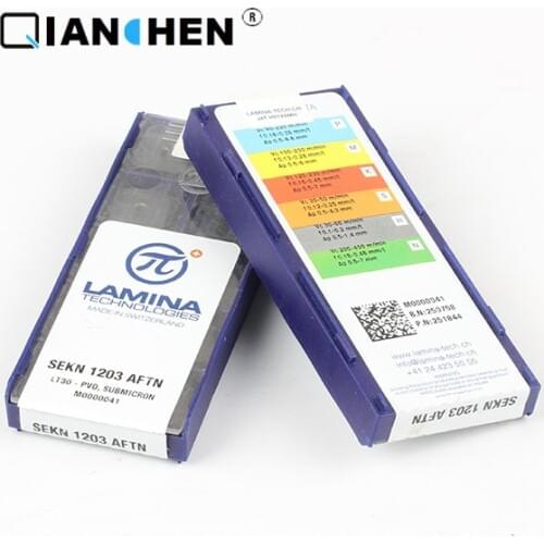 Genuine original high quality high-performance LAMINA SEKN 1203 AFTN LT30 (10pcs/lot) tungsten Carbide Cutting tools inserts