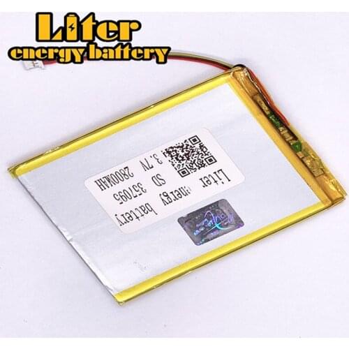 Plug 1.0-4P 357095 2800mah 3.7V flat rechargeable pure 3.7v lipo battery lithium for mosquito lamp Tablet PC Battery