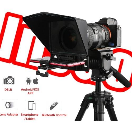 Bestview T2 Teleprompter for iPad Phones Prompter Outdoor Interview Photography Prompteur Tablet for Nikon Sony Camera