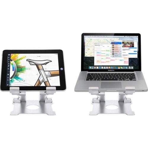 Adjustable Foldable Portable Aluminum alloy Laptop Cooling Stands Holder Pad For 7 to 13 inch laptop Ipad