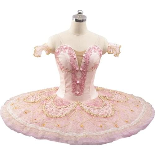 Pink Professional Ballet Tutu Costume pink Fairy Sleeping Beauty Ballet Tutus Classical Ballerina Stage Costume Dulcinea 0226