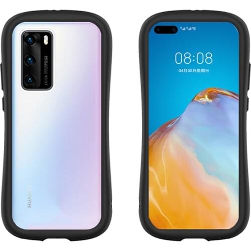 Silicone Anti-fall iFace Mobile Phone Case For huawei p30 p40 pro mate30 pro frame tpu Transparent Acrylic Back Cover Case coque