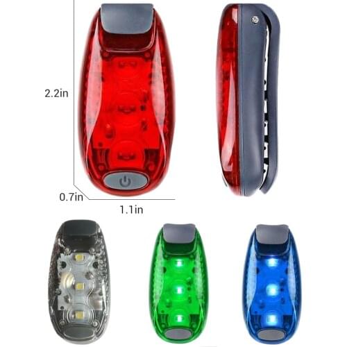 LED Safety Brake Lights Smart Tail Lamp Outdoor Sports LED Night Light Running Cycling Dog Collar Bike Tail Warning Light