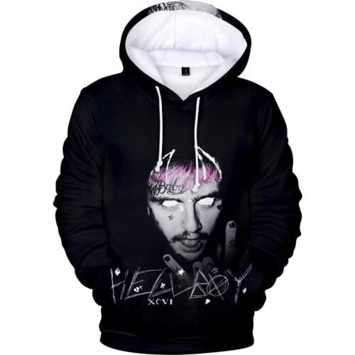 Hoody Dropship Lil Peep Hoodies Sweatshirts Hell Boy Lil. peep Mannen vrouwen Hooded Trui Mannelijke vrouwelijke Her Exp College