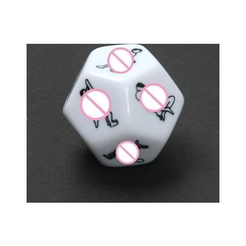 1PC 12 Sided Sex Dice, Lovers Sex Positions Erotic Dice Party Adult Games Fun, Sex Toys for Couples Funny Foreplay Flirting Toys