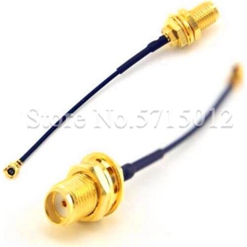 1pcs IPEX Turn to SMA Famale Head Antenna Connector and UFL Turn to SMA Plug Connector Adaptor WIFI/GSM/4G Connect Wire