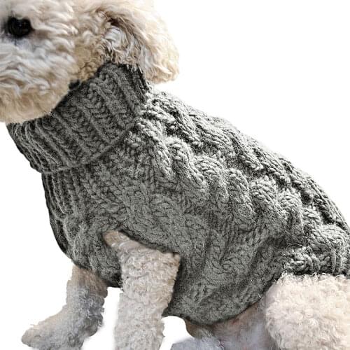 1Pc Winter Dog Sweater Small Dog Clothes Puppy Sweater For Pet Dog Knitting Crochet Cloth Christmas Dogs Sweater Decoration