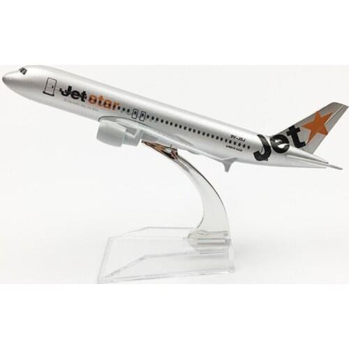 16CM 1:400 Scale Jetstar Airways Airbus A320 Airlines Metal Diecast Airplane Model Plane Model Aircraft Kids Gifts Collectible