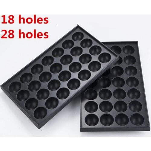 18 28 holes Octopus Balls Tray Nonstick Grill Plate Spare Part of Takoyaki taiyaki Machine Waffle Maker Parts japanese grill pan