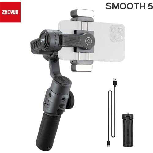 Zhiyun Smooth 4 3-Axis Handheld Smartphone Gimbal Stabilizer for iPhone 11 Pro XS Xr X SE 8Plus 8 Samsung S10 S9 S8 Smartphone