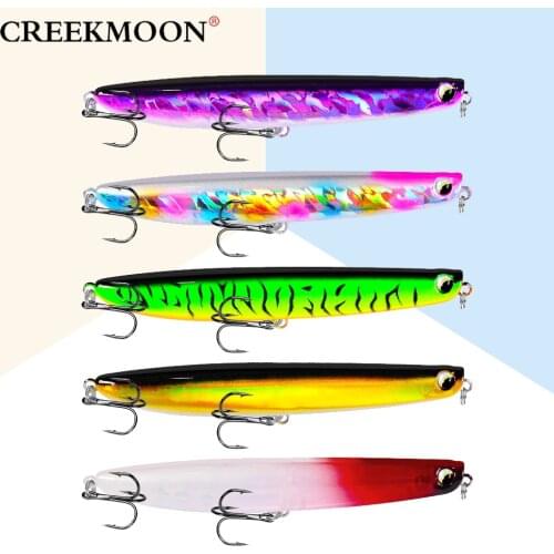 5Pcs 18g 12.7cm VIB Fishing Lures Crankbait Vibration 3D Fish Lure Metal Sea Bass Pike Bait Pencil Hard Baits 4# Treble Hooks